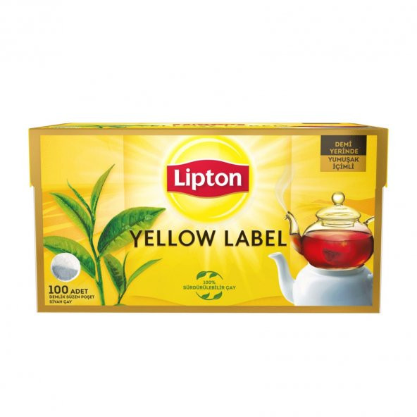 Lipton Demlik Poşet Çay Yellow Label 100Lü