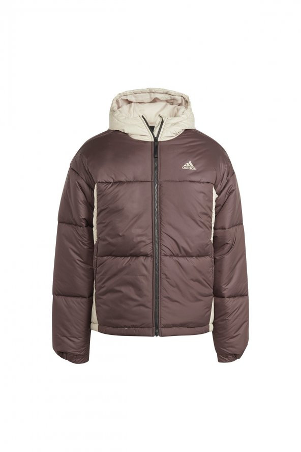 Adidas Kahve - Bej Erkek Kapüşonlu Parçalı Mont Ik0519 - 1