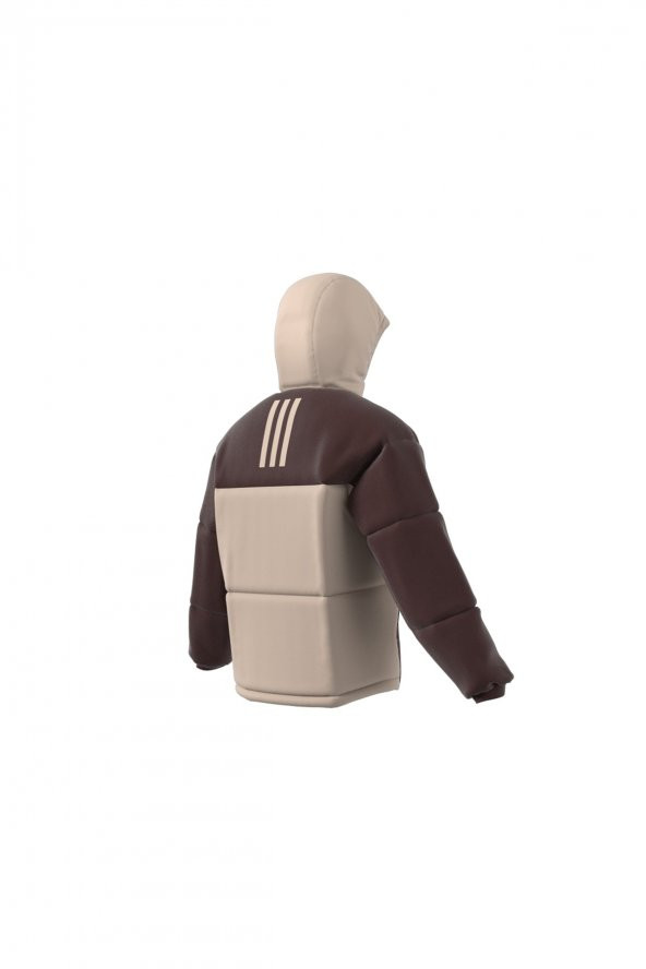 Adidas Kahve - Bej Erkek Kapüşonlu Parçalı Mont Ik0519 - 7