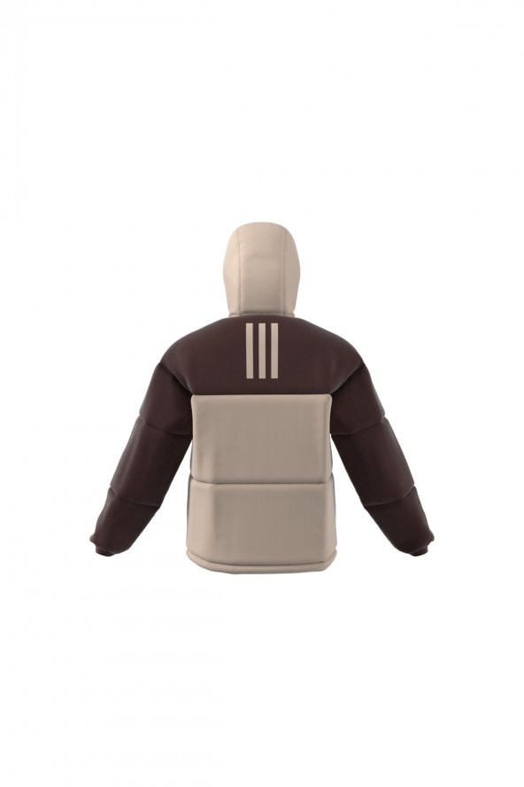 Adidas Kahve - Bej Erkek Kapüşonlu Parçalı Mont Ik0519 - 9