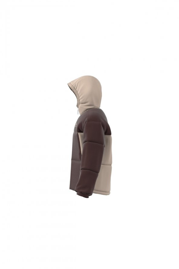 Adidas Kahve - Bej Erkek Kapüşonlu Parçalı Mont Ik0519 - 11