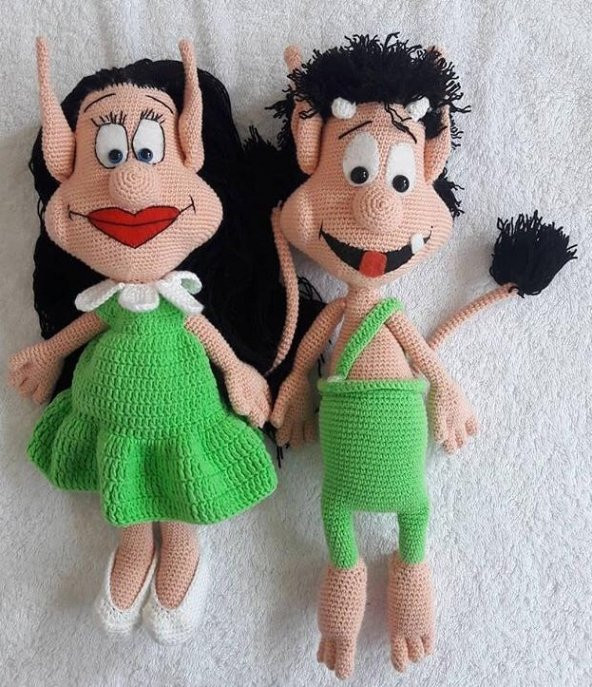 Hugo ve Hugolina Amigurumi Organik Oyuncak