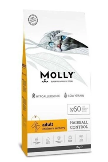 Molly Tavuklu Ve Hamsili Yetişkin Kedi Maması 2 Kg - 2