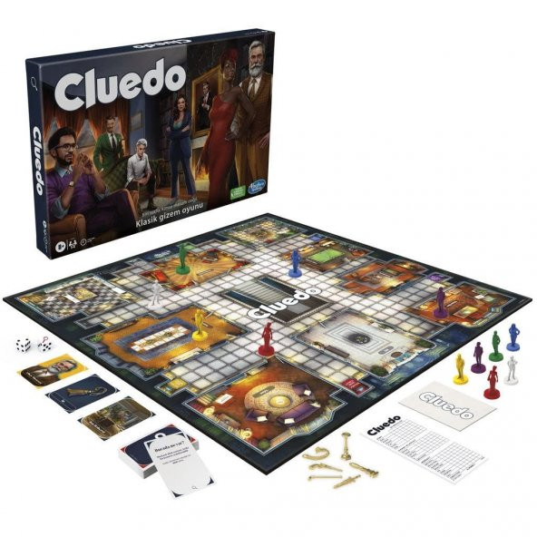 Hasbro Cluedo Kutu Oyunu F6420,Cluedo Yalanın Peşinde Kutu Oyunu Lisanslı Ürün