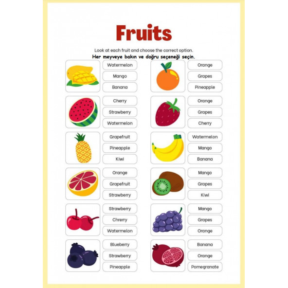 İlkokul ve Ortaokullara İngilizce Öğreten Eğitim Seti - 7