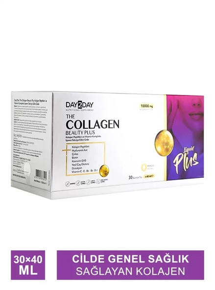 The Collagen Beauty Plus Mango Aromalı Takviye Edici Gıda 10000mg 30TüpX40 ml ürün görseli 1
