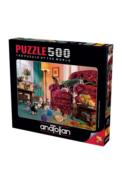 Anatolian 500 Parçalık Puzzle - Şımarık Kediler 3632