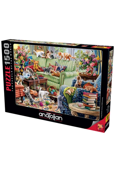 Anatolian 1500 Parçalık Puzzle - Salondaki Yaramazlar 4575