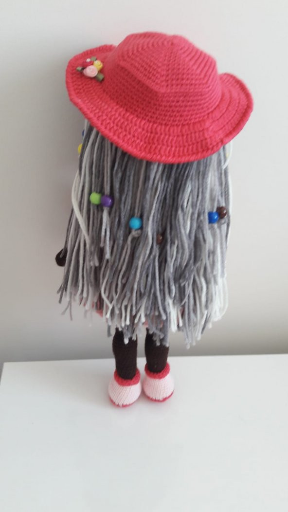 Çikolata Kız Beyzalle Bebek Amigurumi Organik Oyuncak - 2