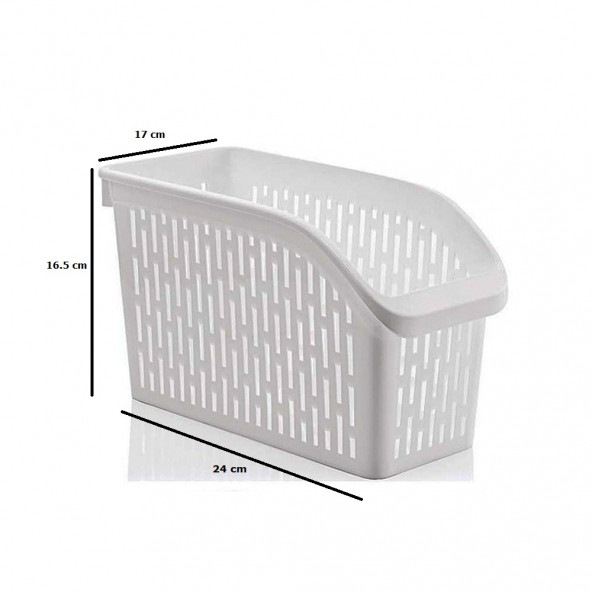 AYDO 4 Adet XXL Beyaz Buzdolabı Düzenleme Rafı Buzdolabı Düzenleyici (17x16.5x24cm) - 2