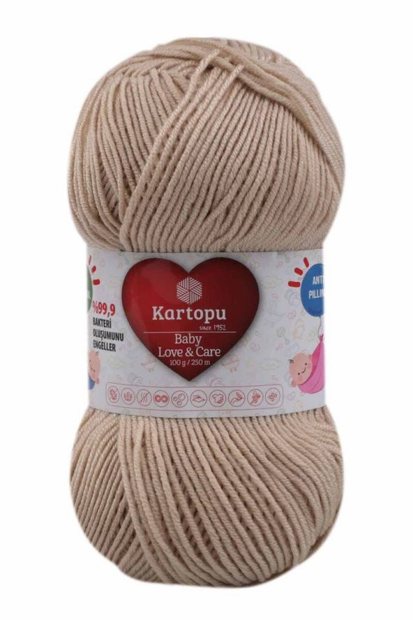 Kartopu Baby Love & Care  El Örgü İpi 100 gr.  Taş K861