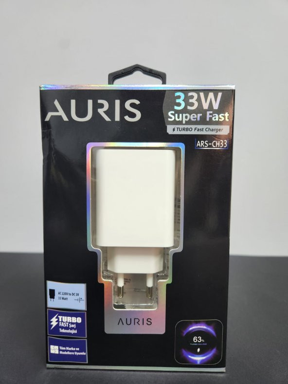 AURIS 33W Super Fast Adaptör Şarj Aleti