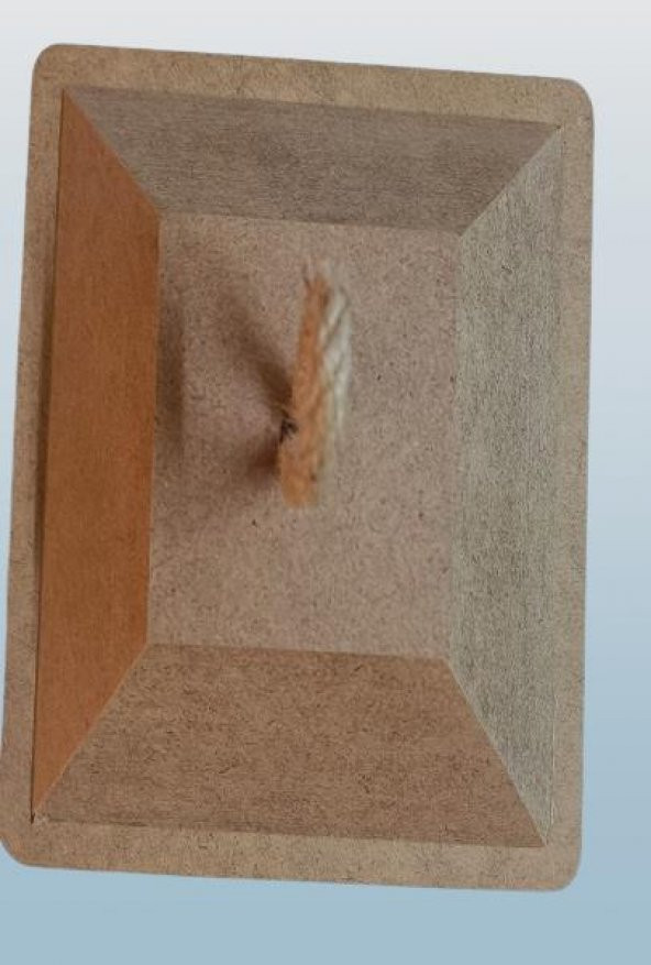 Hobi Adn 90236 Dekoratif Fenerlik Kare CNC Kesim Ahşap MDF Eskitme Menteşe El Yapım - 7