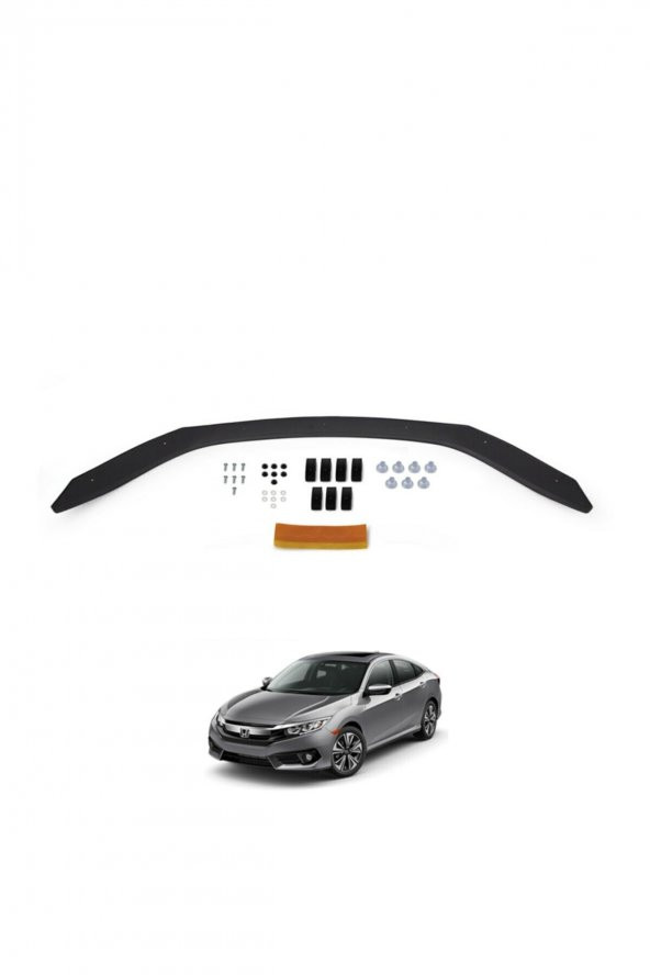 CİVİC ÖN KAPUT KORUYUCU RÜZGARLIĞI 2016 2017 2018 2019 2020 ürün görseli 1