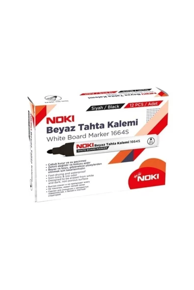 Noki Beyaz Tahta Kalemi 12 Li Kutu Siyah - 2
