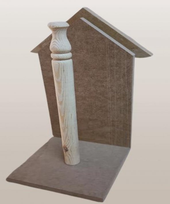 Hobi Adn 90237 Dekoratif Havluluk Ahşap MDF HAM CNC Kesim MODEL El Yapım - 2