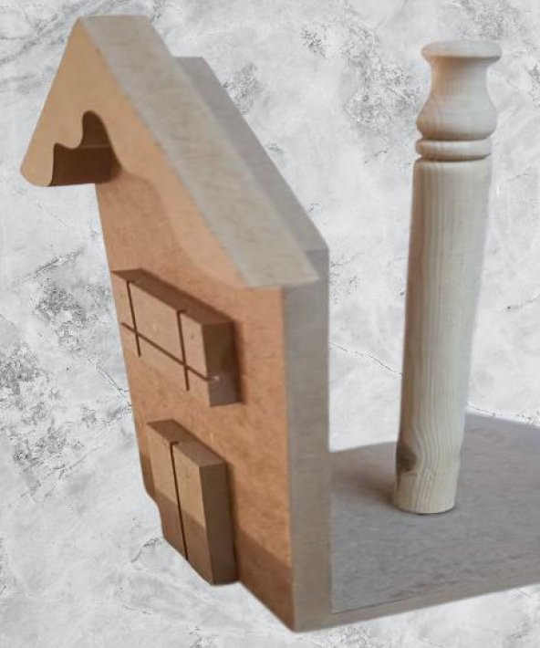 Hobi Adn 90237 Dekoratif Havluluk Ahşap MDF HAM CNC Kesim MODEL El Yapım - 7