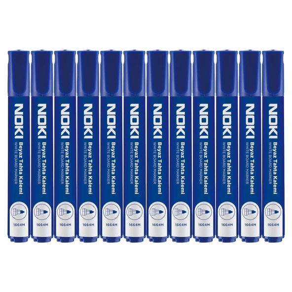 Noki Doldurulabilir Beyaz Tahta Kalemi Mavi 12 Adet - 2