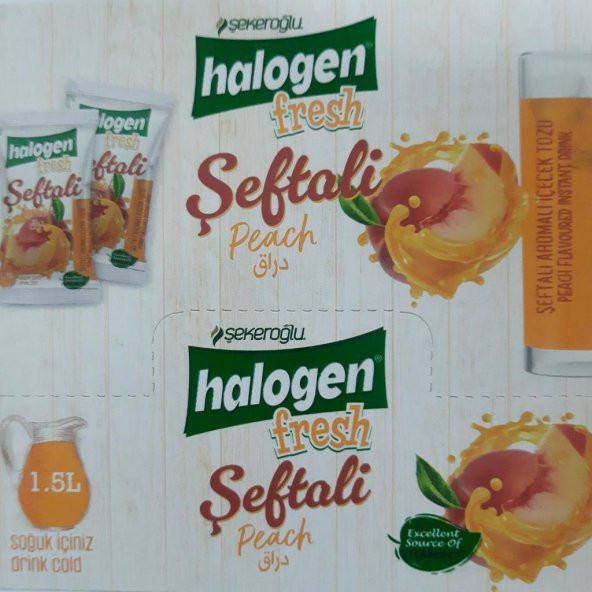 Şekeroğlu Halogen Şeftali İçecek Tozu 9 Gr *24