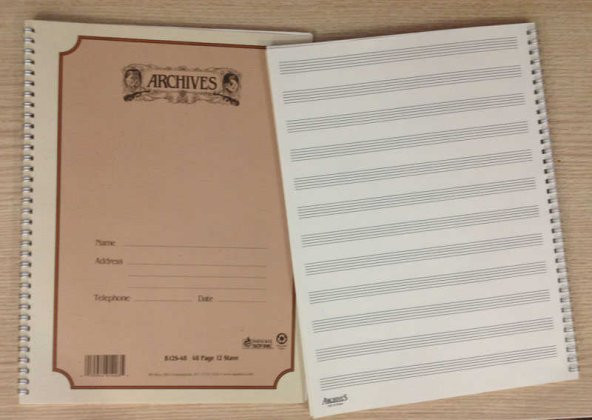 DADDARIO B12S48 NOTA DEFTERİ ARCHIVES 12 SATIR 48 SPİRAL SAYFA  