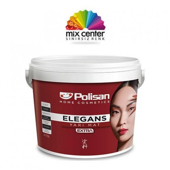 Polisan Elegans Extra Küf Önleyici İç Cephe Boyası Yarımat Beyaz 2.5 Lt.