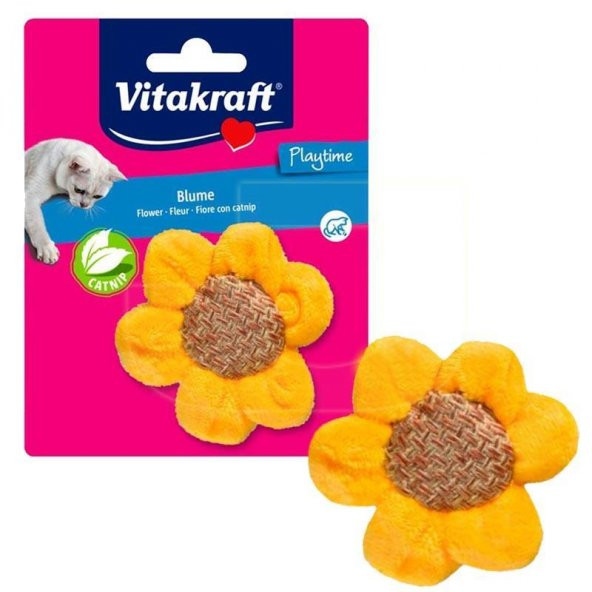 Vitakraft Catnip Kokulu Ayçiçeği Peluş Kedi Oyuncağı