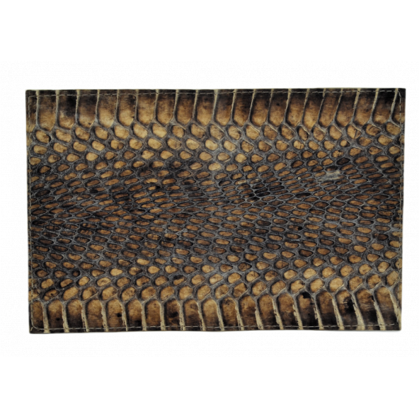 Hakiki Yılan Derisi Pasaport Kılıfı Pasaportluk Cüzdan (20x13cm)