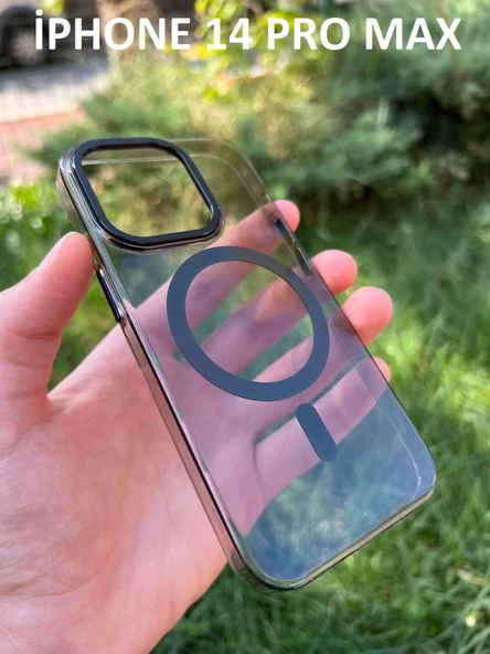 İphone 14 Pro Max Hybrid Magsafe Animasyonlu Sararmaz Kılıf - Resim 6