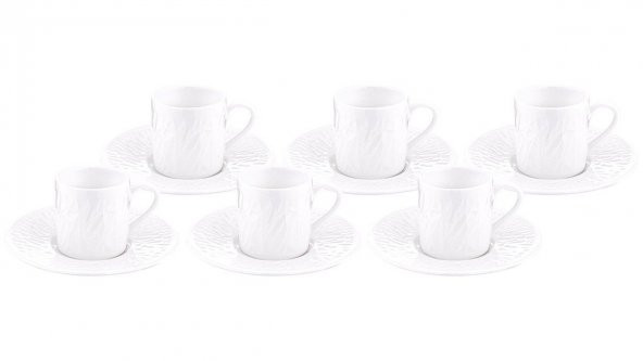 Bambum Lara 6 Kişilik Kahve Fincan Takımı Pyra B4931 - 2