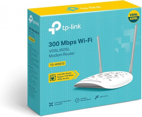 TP-Link TD-W9970 300 Mbps VDSL2 Modem - Resim 4