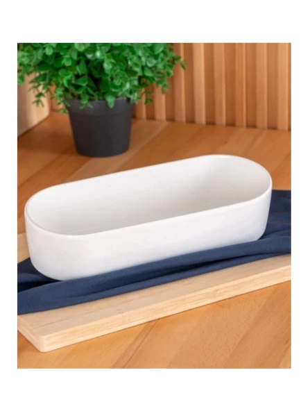 Acar SCT5391 Bianco Porselen Oval Kase 26 Cm