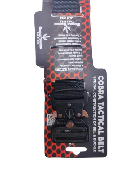 Single Sword Kobra Kemer - Taktik Outdoor ve Koruma Pantolon Kemeri Yerli - 9