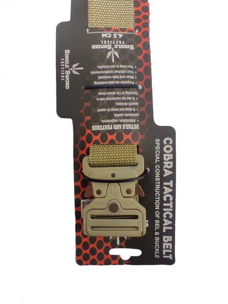 Single Sword Kobra Kemer - Taktik Outdoor ve Koruma Pantolon Kemeri Yerli - 3