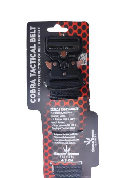 Single Sword Kobra Kemer - Taktik Outdoor ve Koruma Pantolon Kemeri Yerli - 6