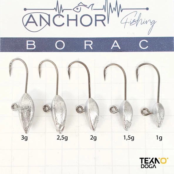 TAMSET Anchor Borac LRF Jig Head Silikon Yem Zokası 5ad - 2