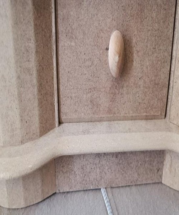 Hobi Adn 90239 Dekoratif Kapaklı Kutu Tek Çekmece Ahşap MDF HAM MODEL El Yapım - 8