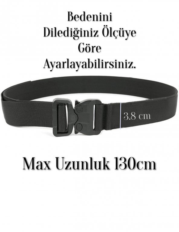 Anti Alerjik Kobra Kemer Taktikal Klipsli Plastik Tokalı 8683255012688 - 2