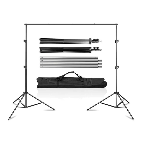 Cazipshop Ürün Çekimi Fotoğraf Ve Stüdyo Çekimleri Için Yeşil Fon Perde + Stant 2x3 Metre Stand+fon Perde Set - Resim 4