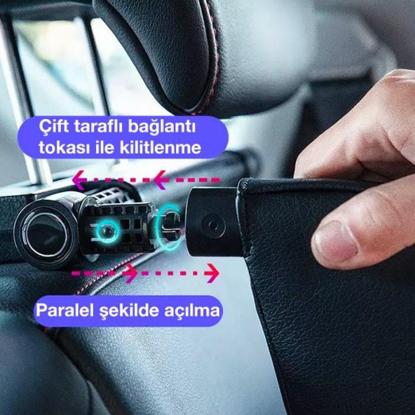 Coofbe Ergonomik Katlanabilir Araç BoyunLuk Araç Yastığı Araç Kafalık Araç Uyku Yastığı Araba Seyahat Yastığı - 5