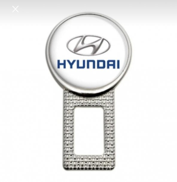 Hyundai Logolu İkaz Ses Susturucu Metal Toka 2 Adet