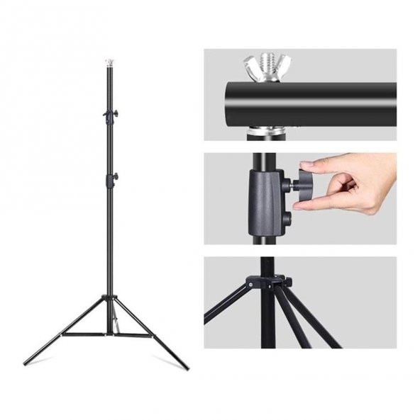 Cazipshop 2x3m Fon Standı Background Fon Perde Için Stand 2x3m fon standı - 3
