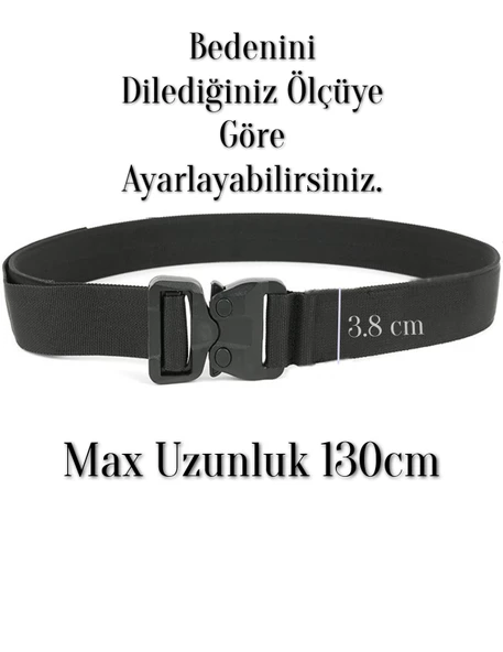 Plastik Tokalı Klipsli Kemer Taktikal Tarz 8683255012695 - 2