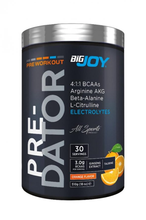 Bigjoy Sports Predator Pre-Workout Portakal Aroma 510 gr