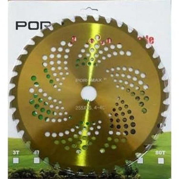 Pormax Tırpan Testere 255x25MM 40T (Sarı)