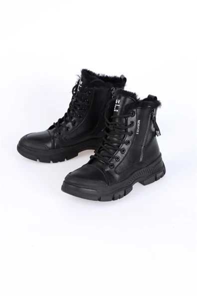 Guja 23K310-24 Kadın İçi Yünlü Kaymaz Taban Deri Bot - Resim 9