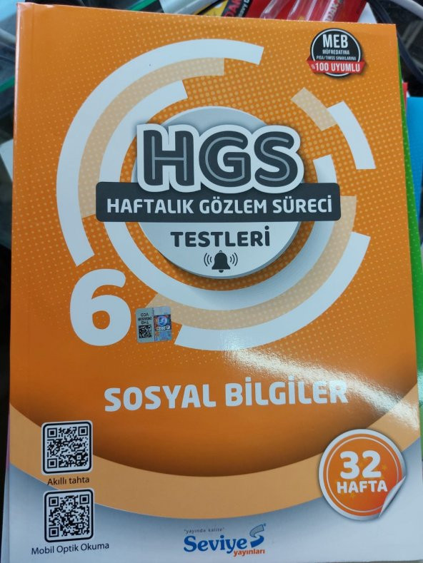 SEVİYE YAYINLARI 6.SINIF SOSYAL BİLGİLER HGS( HAFTALIK GÖZLEM SÜRECİ) TESTLERİ 32 HAFTA - 1