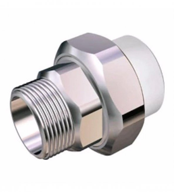 PPRC Dış Dişli Oynar Başlıklı Rakor 20-1/2 MM.