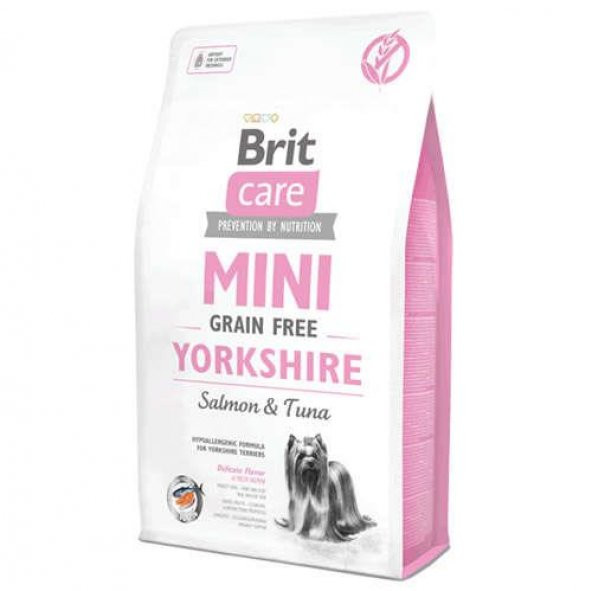 Brit Care Mini Irk Yorkshire Somon ve Ton Balıklı Tahılsız Yetişkin Köpek Maması 2 Kg
