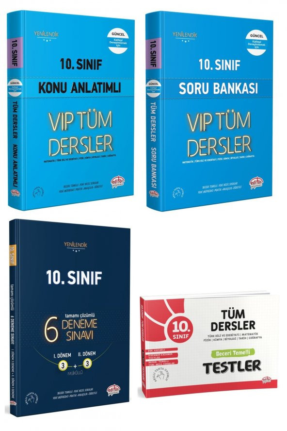 10. Sınıf Tüm Dersler Vip Konu Anlatımlı + Soru Bankası + Yaprak