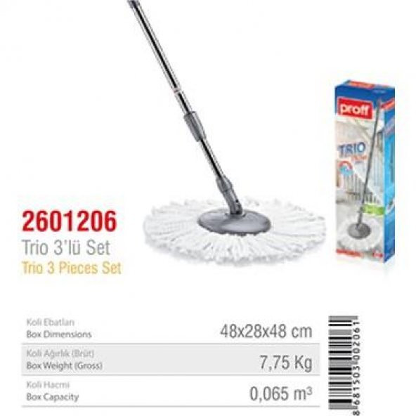 Proff Trio Mop Set 3´lü